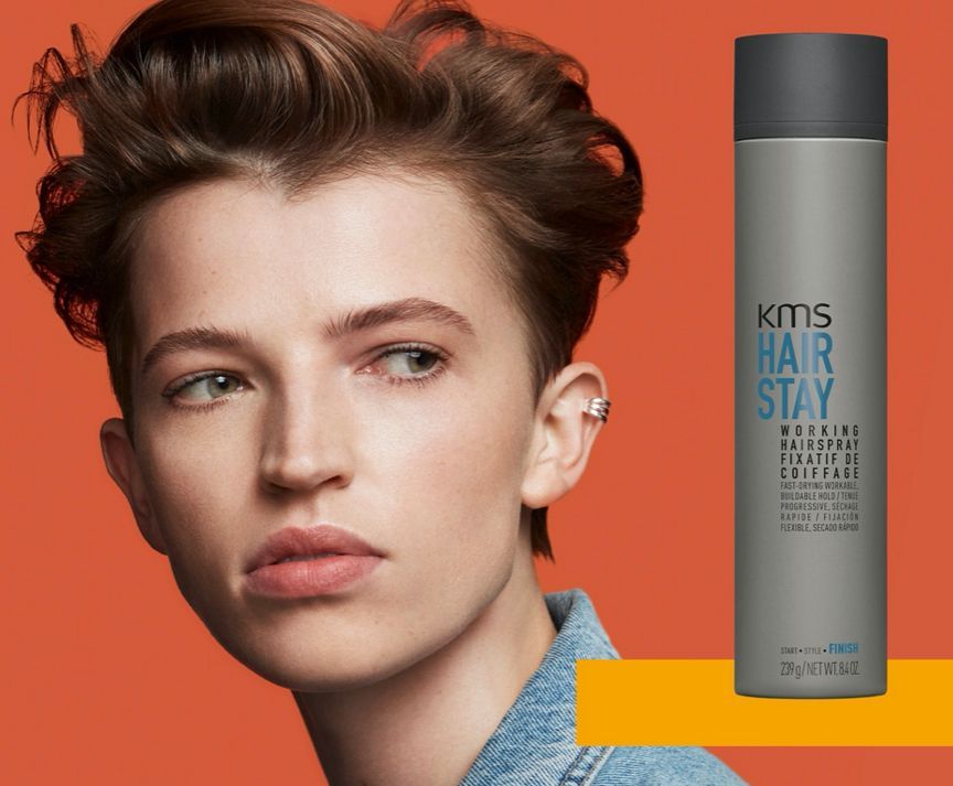 KMS Hair Stay Working HairSpray 300ml - Image 2