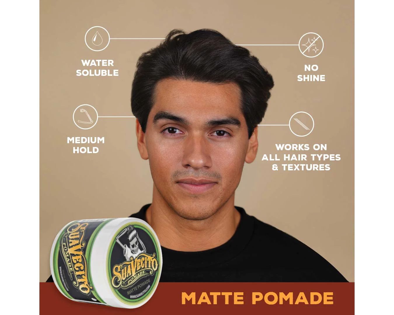 Suavecito Matt Pomade (4oz) 113g - Image 4